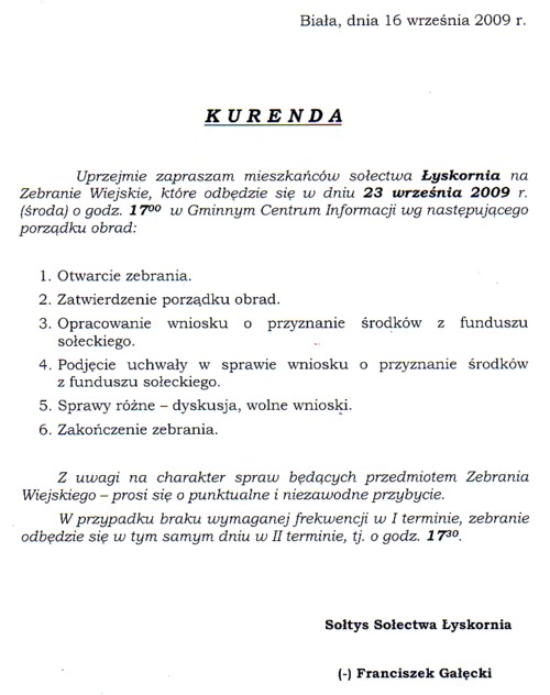 Zdjęcie Kurenda Łyskornia _012_180468