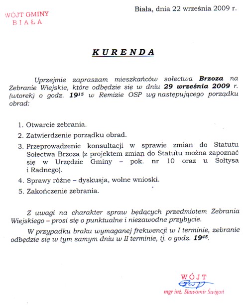 Zdjęcie Kurenda Brzoza _012_181177
