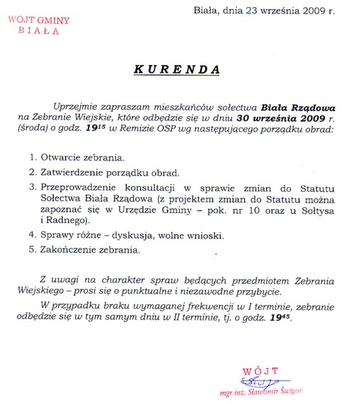 Zdjęcie Kurenda Biała Rządowa _012_181298