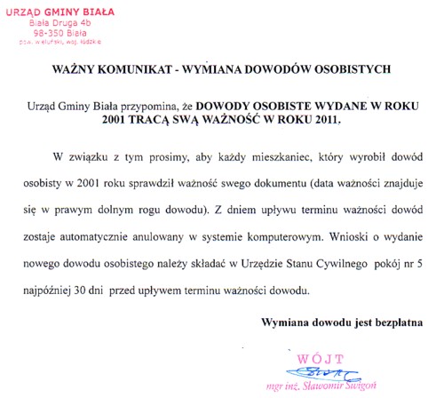 Zdjęcie Komunikat dotyczący dowodów osobistych _012_241546