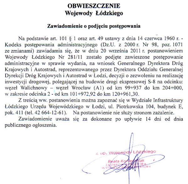 Zdjęcie Obwieszczenie Wojewody Łódzkiego - Zawiadomienie o podjęciu postępowania _012_268123