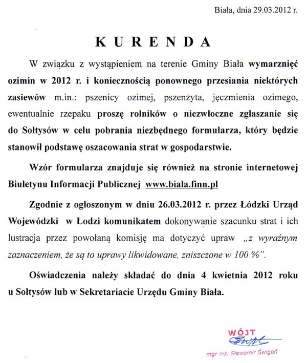 Zdjęcie Wymarznięcia ozimin w 2012 r _012_292893