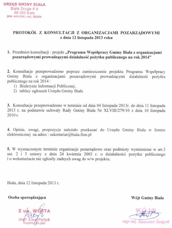 Zdjęcie Protokół z konsultacji z organizacjami pozarządowymi _012_373334