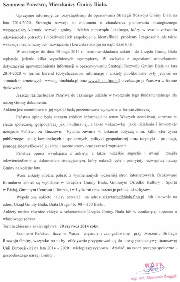 Zdjęcie Strategia Rozwoju Gminy Biała na lata 2014-2020 _012_402323