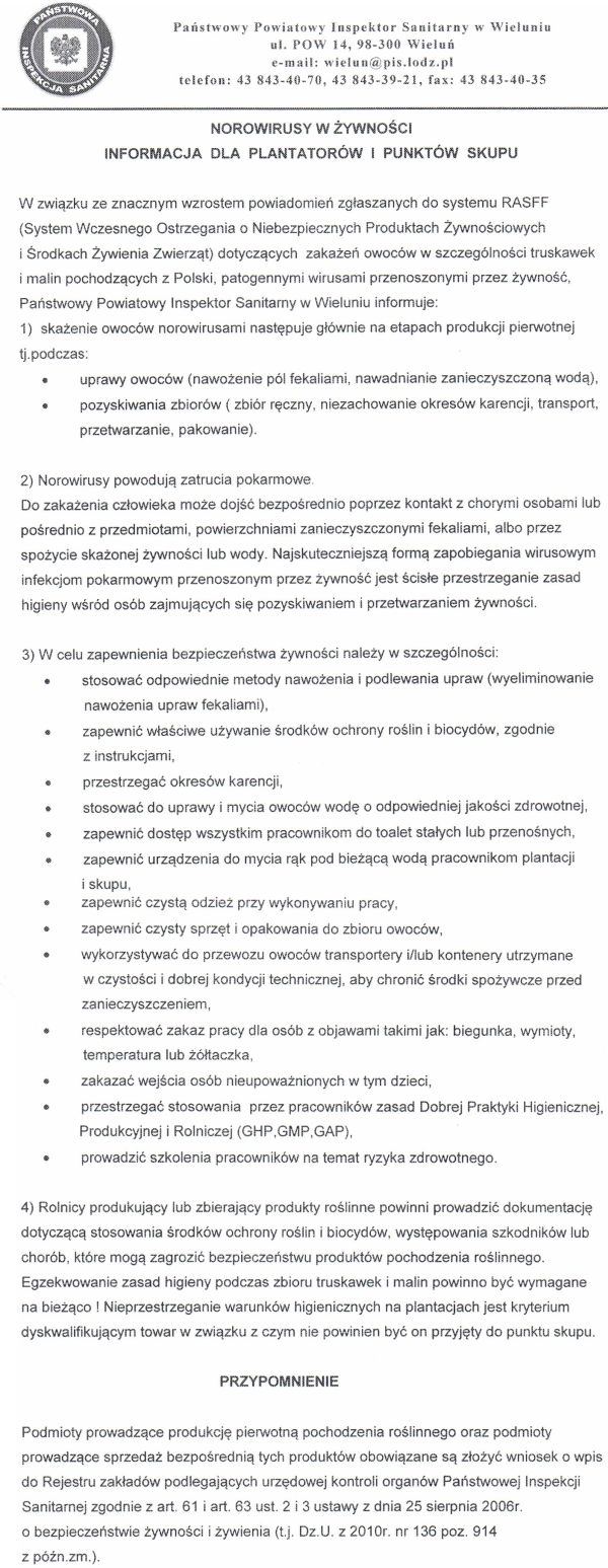 Zdjęcie Norowirusy w żywności - informacja dla plantatorów i punktów skupu _012_403460
