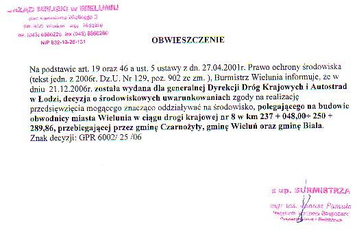 Zdjęcie Obwieszczenie Burmistrza Wielunia _012_79446