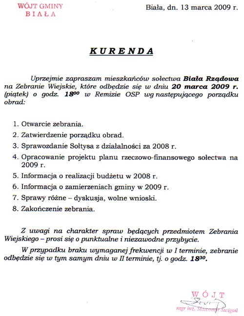 Zdjęcie Kurenda - Biała Rządowa _019_157720