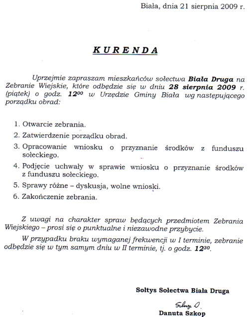 Zdjęcie Kurenda Biała Druga _019_177740