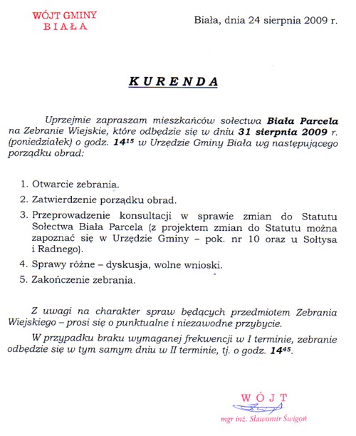 Zdjęcie Kurenda - Biała Parcela _019_177743