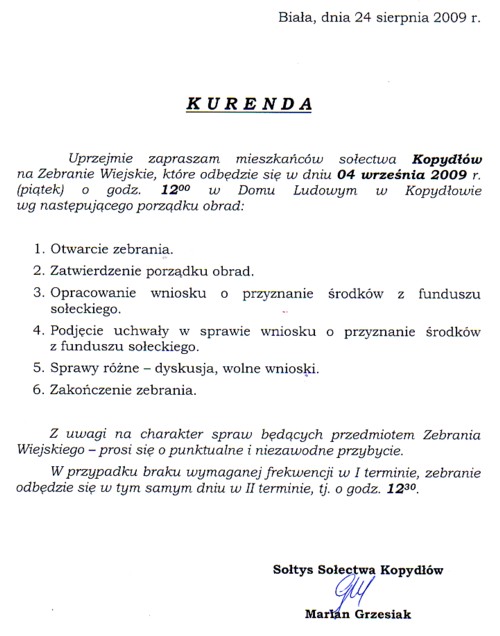 Zdjęcie Kurenda - Kopydłów _019_177744