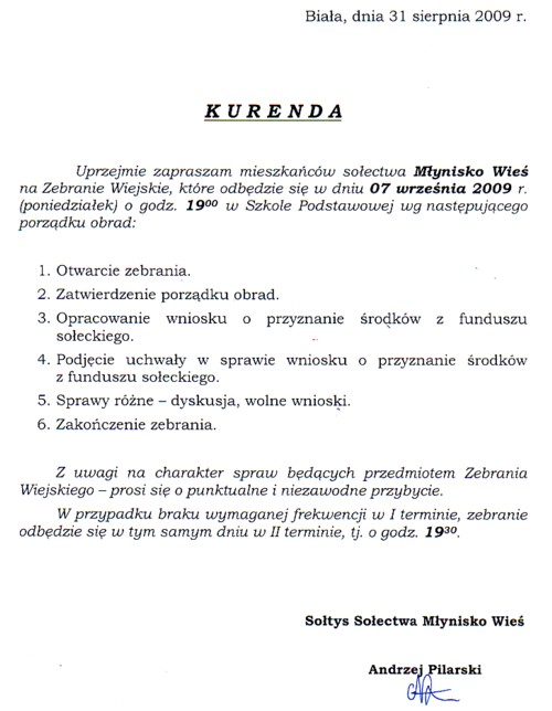 Zdjęcie Kurenda - Młynisko Wieś _019_178890