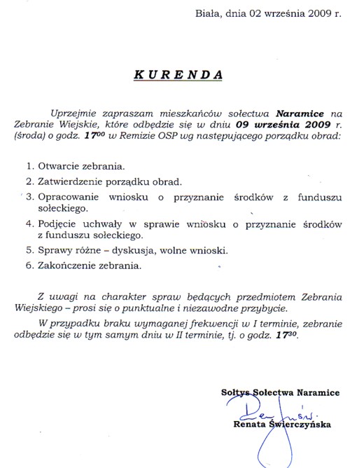 Zdjęcie Kurenda - Naramice _019_178937