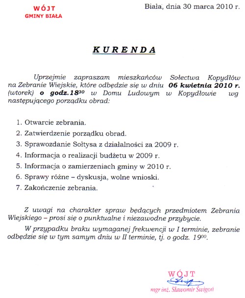 Zdjęcie Kurenda - Kopydłów _019_199654