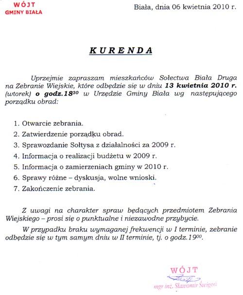 Zdjęcie Kurenda - Biała Druga _019_200102