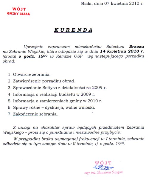 Zdjęcie Kurenda - Brzoza _019_200437