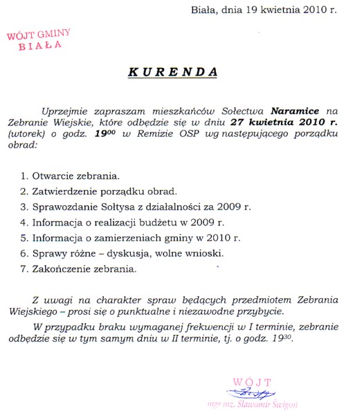 Zdjęcie Kurenda - Naramice _019_201686