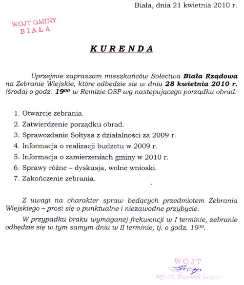 Zdjęcie Kurenda - Biała Rządowa _019_201882