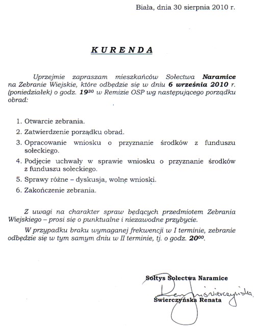 Zdjęcie Kurenda Naramice _019_214521