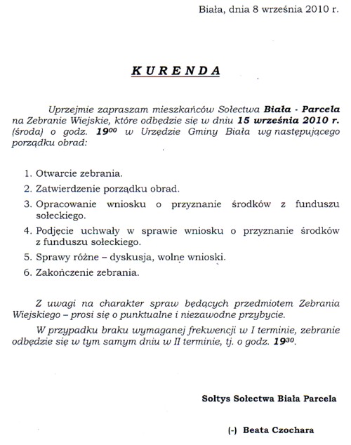Zdjęcie Kurenda Biała Parcela _019_215753