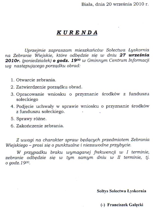 Zdjęcie Kurenda Łyskornia _019_216570