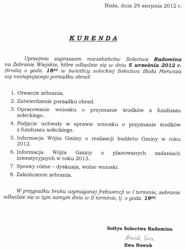 Zdjęcie Kurenda - Radomina _019_311986