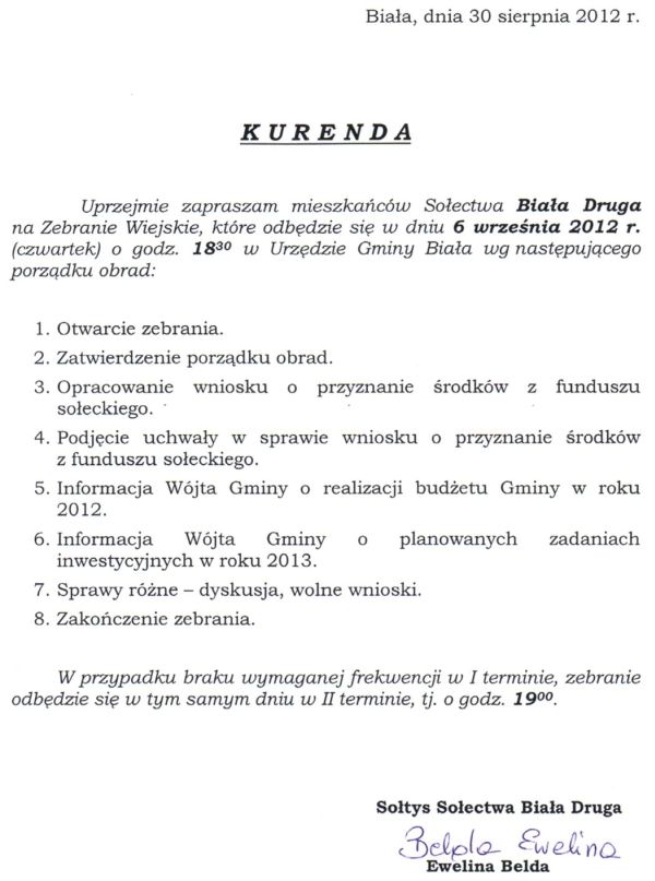 Zdjęcie Kurenda - Biała Druga _019_312116