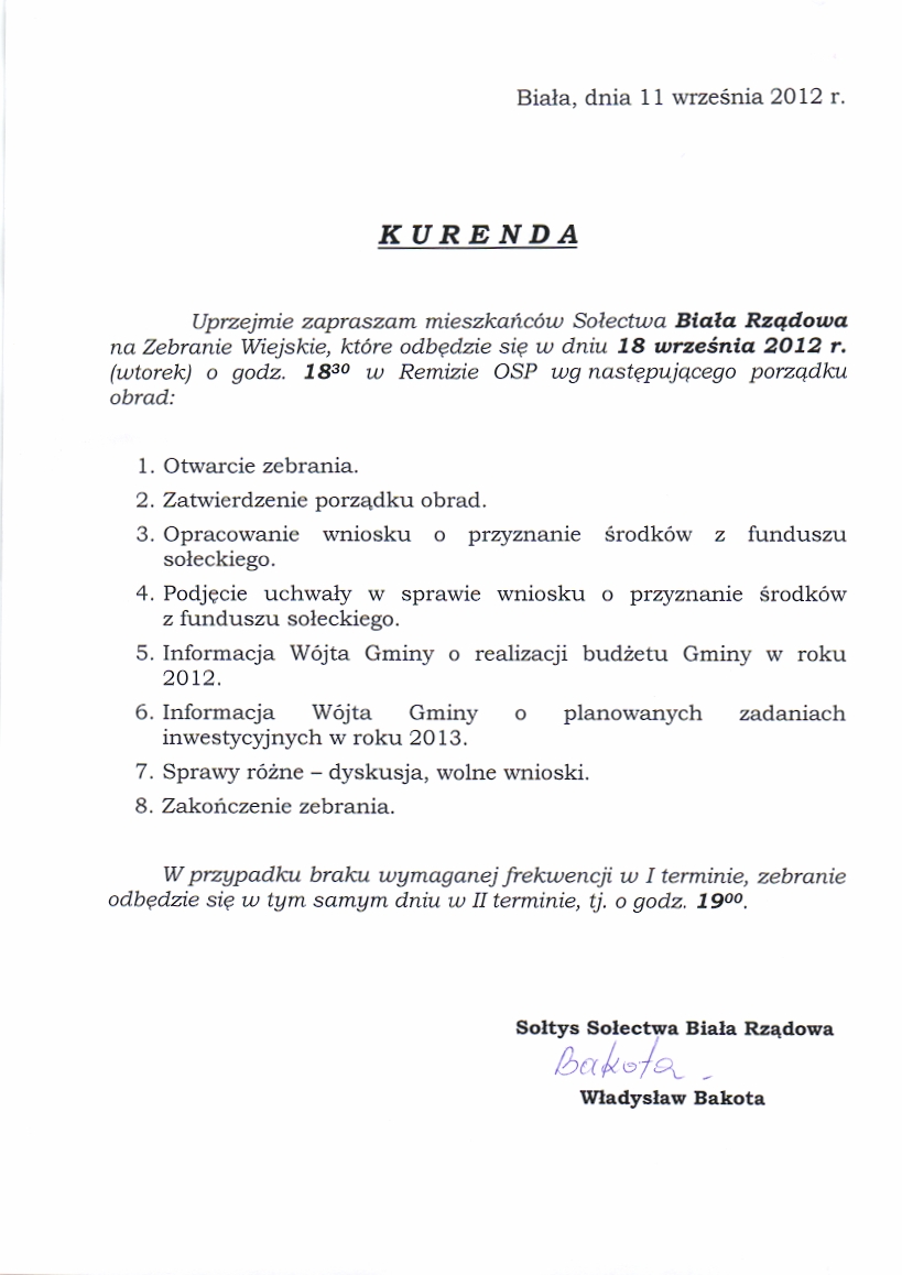 Zdjęcie Kurenda - Biała Rządowa _019_313450