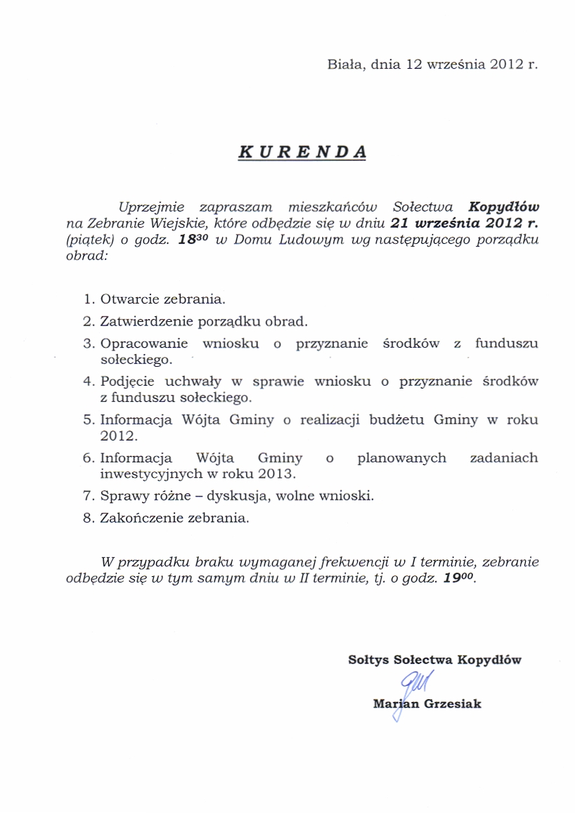 Zdjęcie Kurenda - Kopydłów _019_313705