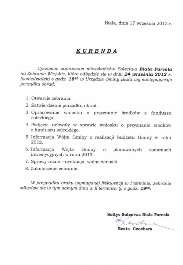 Zdjęcie Kurenda - Biała Parcela _019_314022