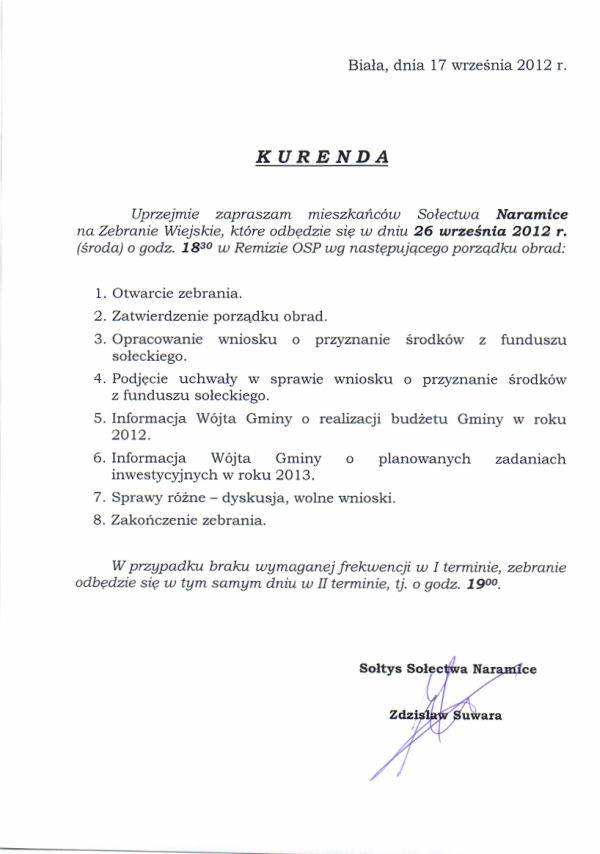 Zdjęcie Kurenda - Naramice _019_314026